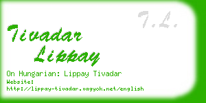tivadar lippay business card